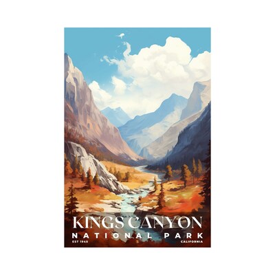 Kings Canyon National Park Poster, Travel Art, Office Poster, Home Decor | S6 - image1